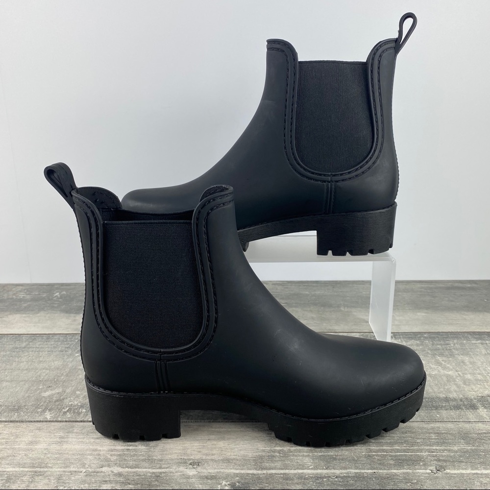 Jeffrey Campbell Cloudy Waterproof Rain Boot Black - Picture 6 of 7